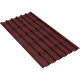 Лист кровельный Ондулин Черепица x5 SR-150 3D красный 1.95 x 0.95 м, шт.